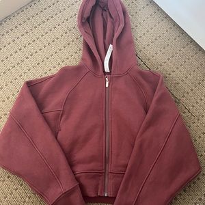 LULULEMON CROP SCUBA ZIP UP